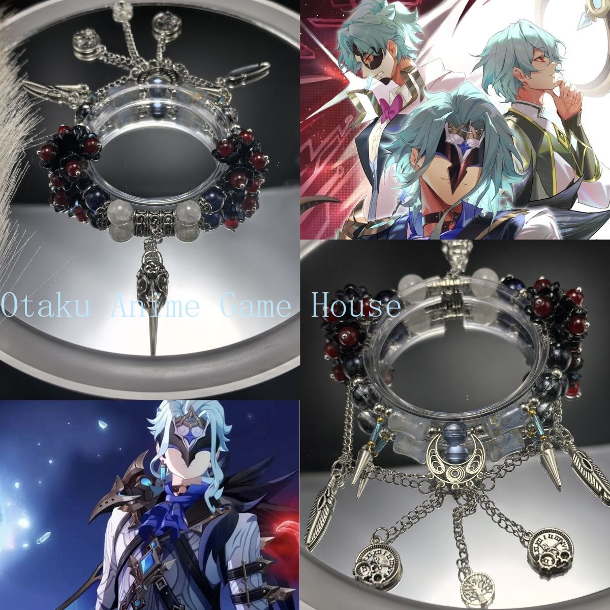 Supply Event - เก็นชิน อิมแพ็ค อิล ดอตโตเร แฮนเมดสร้อยข้อมือออริจินัลแฮนด์เชนอะนิเมะคอสเพลย์อุปกรณ์ตกแต่งของขวัญวันเกิดคริสต์มาส