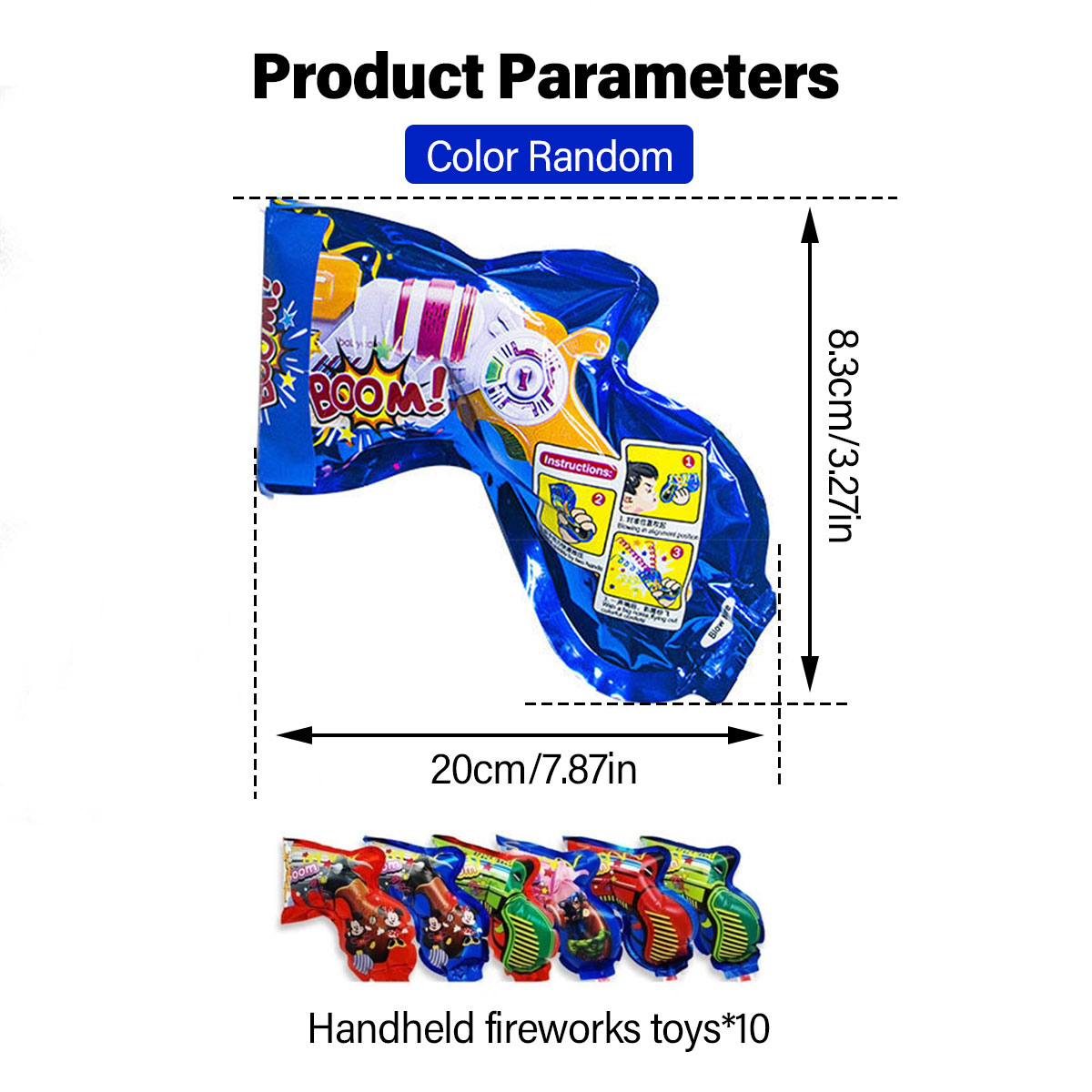 10/20/30 Pcs ดอกไม้ไฟ Inflatab - Confetti Cannon Tube บทวิจารณ์และราคา