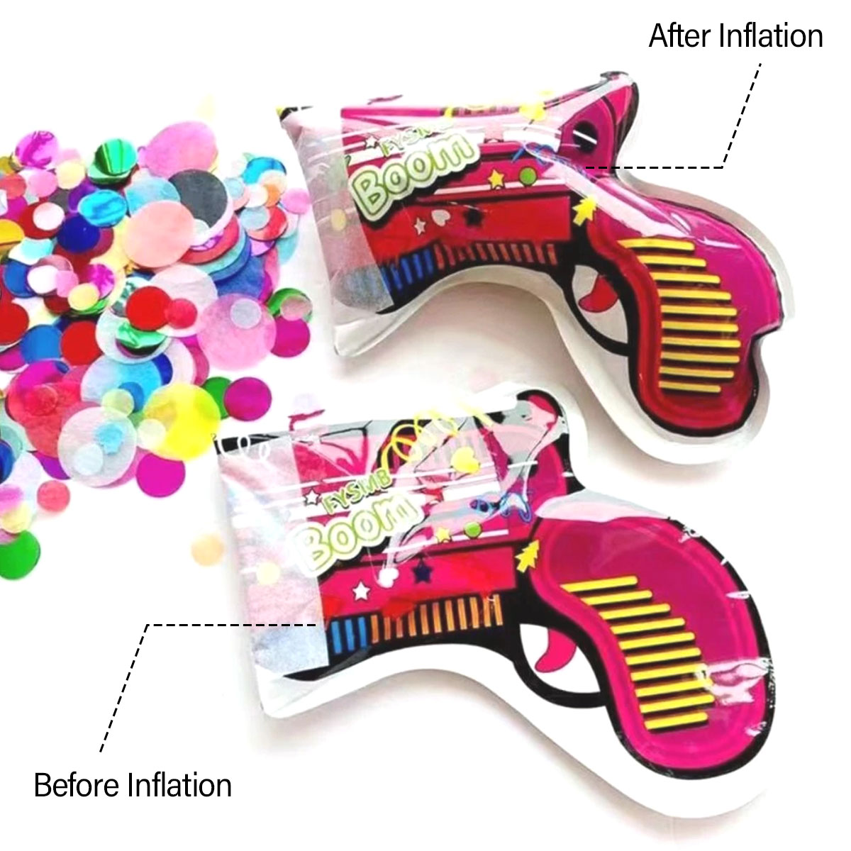 10/20/30 Pcs ดอกไม้ไฟ Inflatab - Confetti Cannon Tube บทวิจารณ์และราคา
