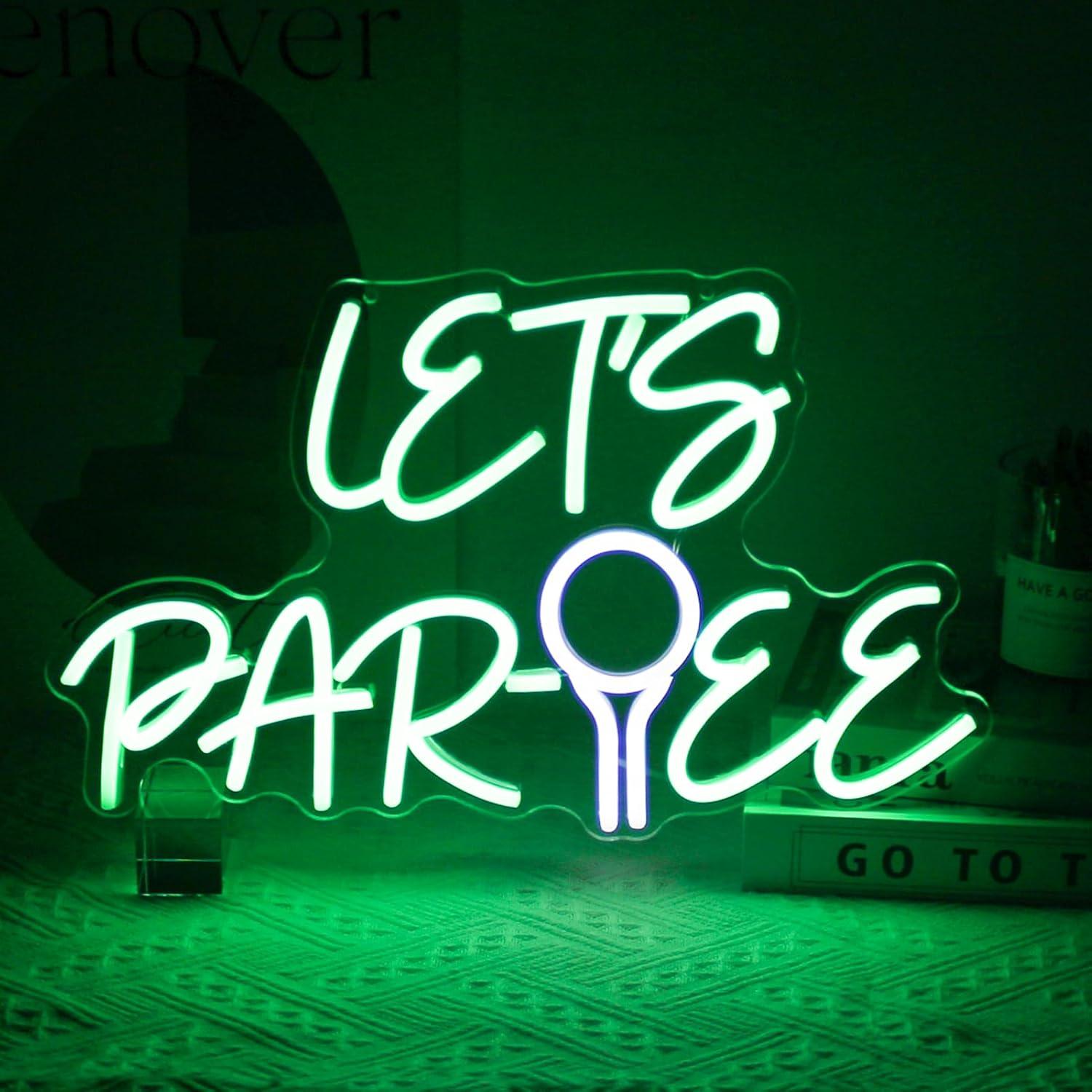 ป้ายไฟนีออน Let's Par Tee รูปท - Neon Sign Party บทวิจารณ์และราคา
