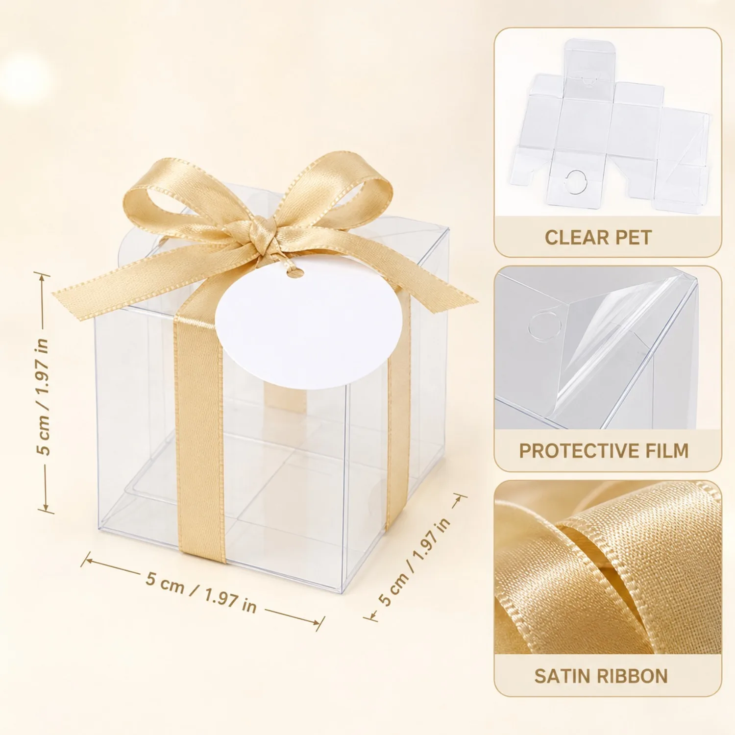 กล่องของขวัญใส ขนาด 20/50 พร้อ - Event Party Box บทวิจารณ์และราคา