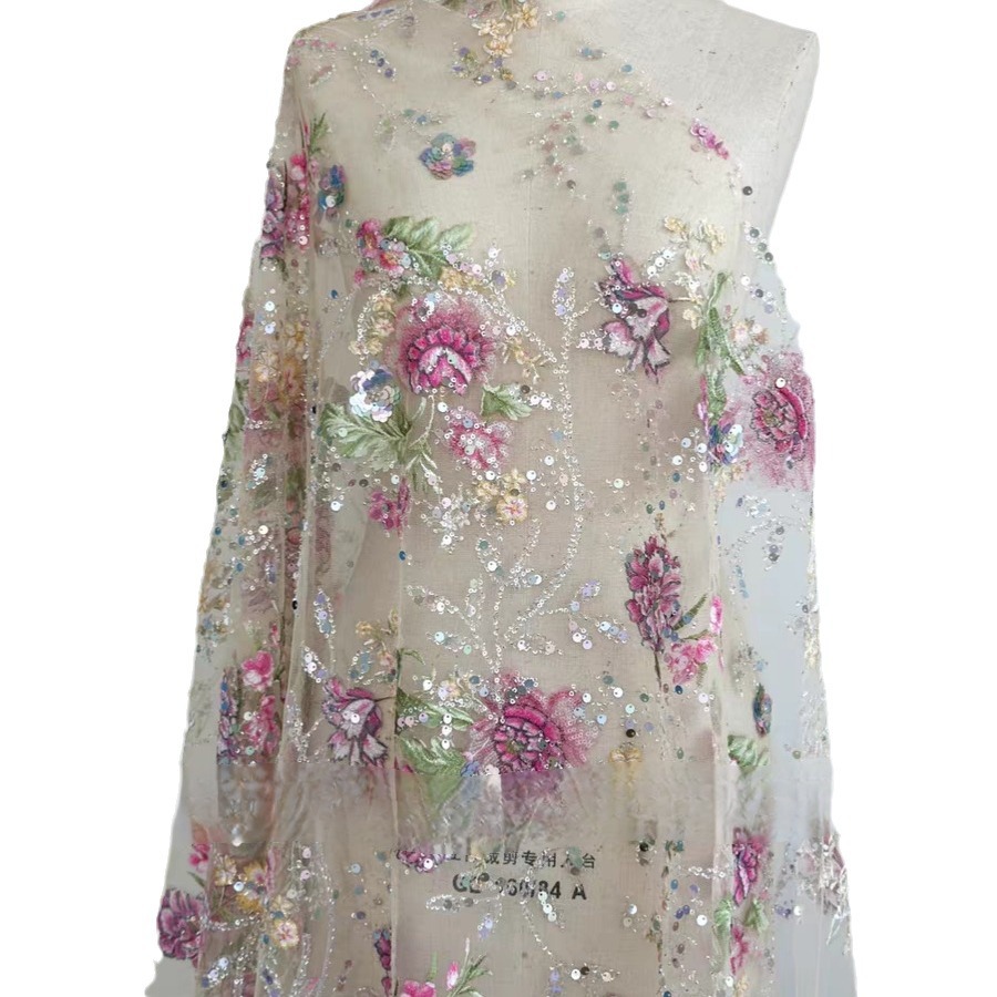ผ้าลูกไม้ปักลายหรูหรา กว้าง 1  - Glitter Tablecloth บทวิจารณ์และราคา