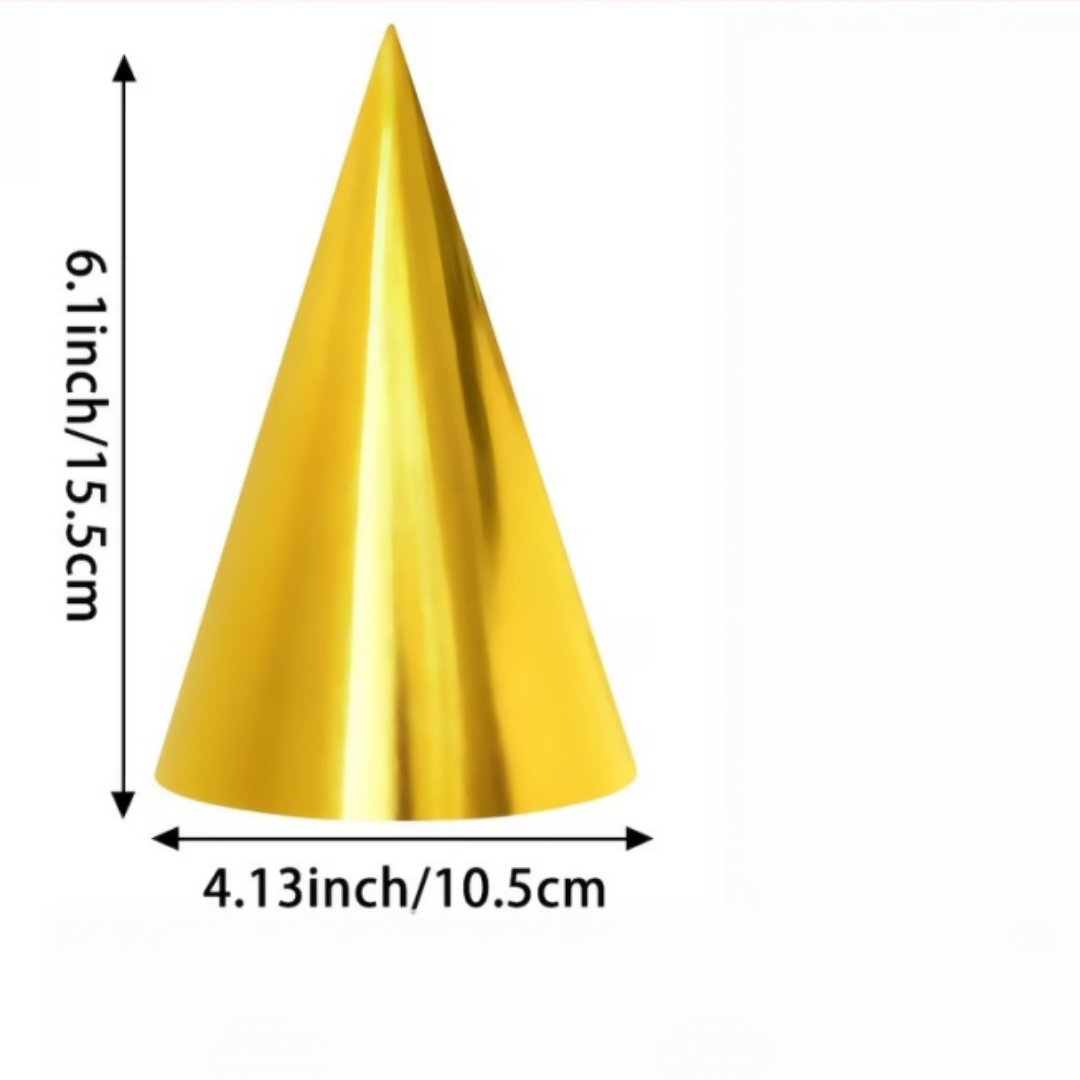 หมวกปาร์ตี้วันเกิดฟอยล์เมทัลลิ - Party Hat Cone บทวิจารณ์และราคา