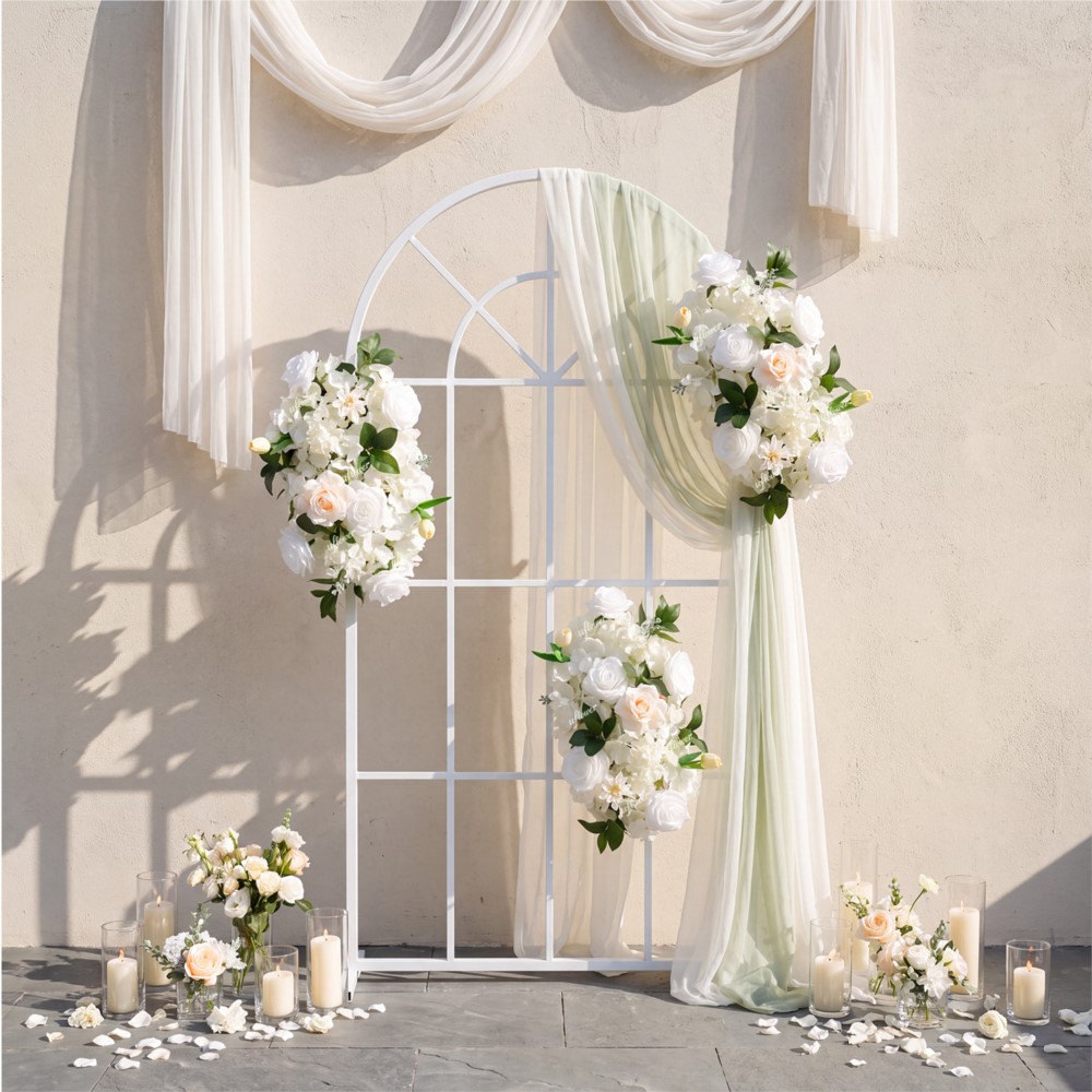 Uflower ดอกกุหลาบและใบไม้ประดิ - Flower Wall Panel บทวิจารณ์และราคา