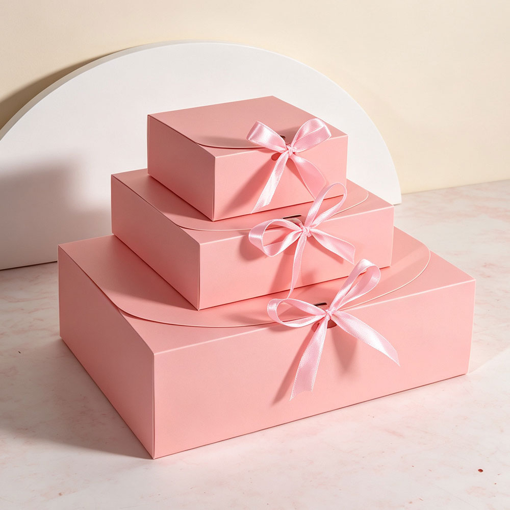 5 ชิ้น กล่องของขวัญแบบฝาพับสีช - Event Party Box บทวิจารณ์และราคา