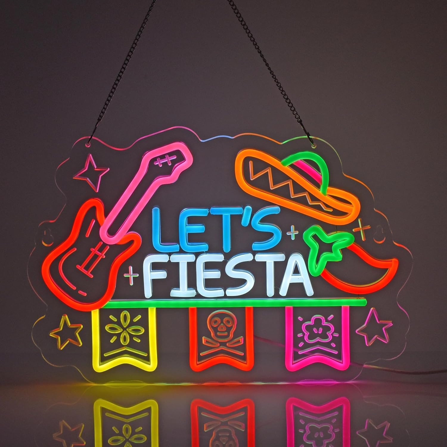 ป้ายไฟนีออน Let's Fiesta, ของต - Neon Sign Party บทวิจารณ์และราคา