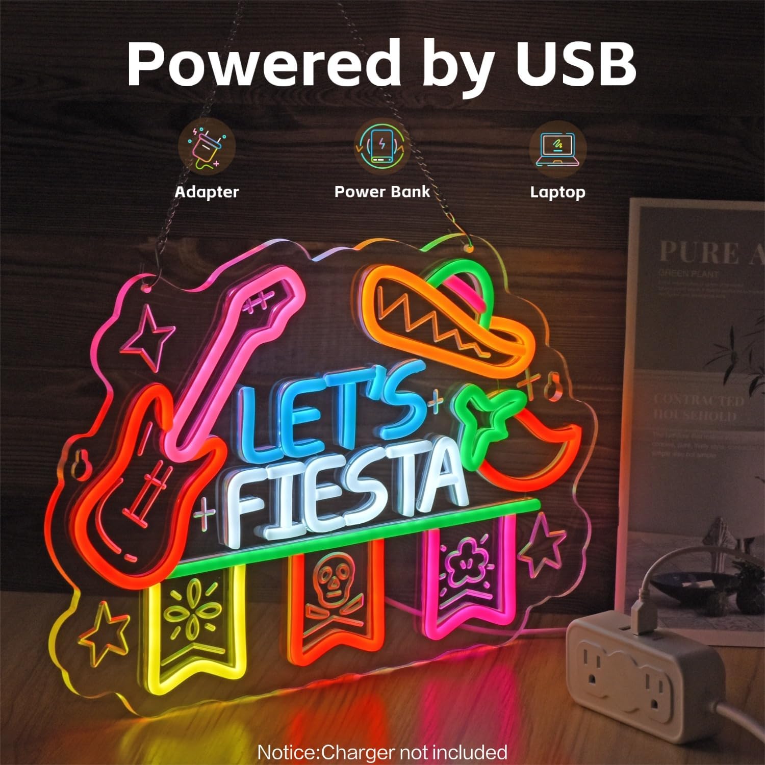 ป้ายไฟนีออน Let's Fiesta, ของต - Neon Sign Party บทวิจารณ์และราคา