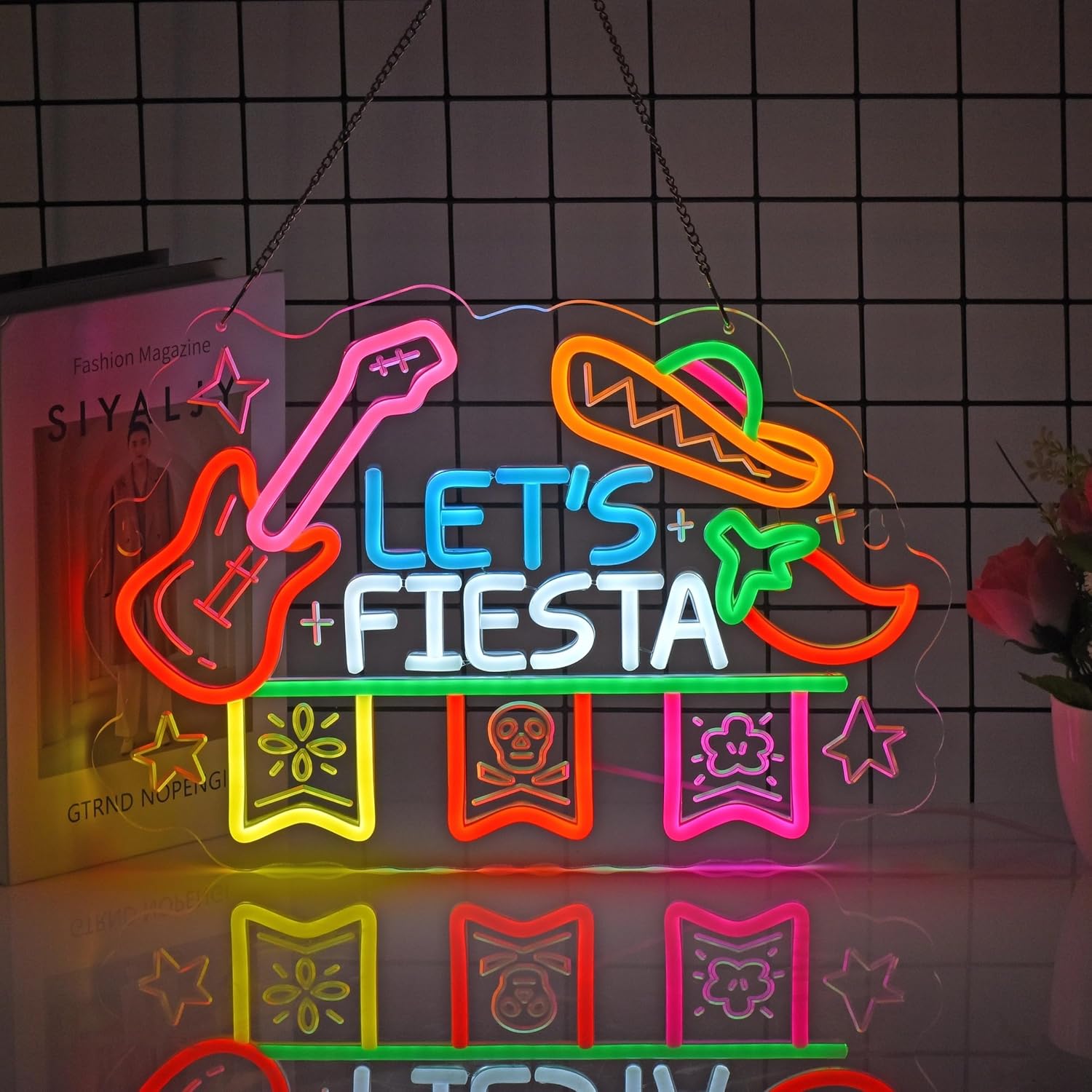ป้ายไฟนีออน Let's Fiesta, ของต - Neon Sign Party บทวิจารณ์และราคา